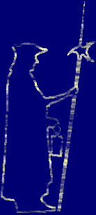 Silhouette Nachtwächter Chnutz vom Hopfen